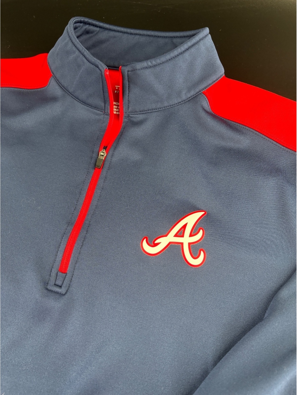 Atlanta Braves MLB Genuine Merchandise 1/4 Zip Pullover Men's L Fleece Lined